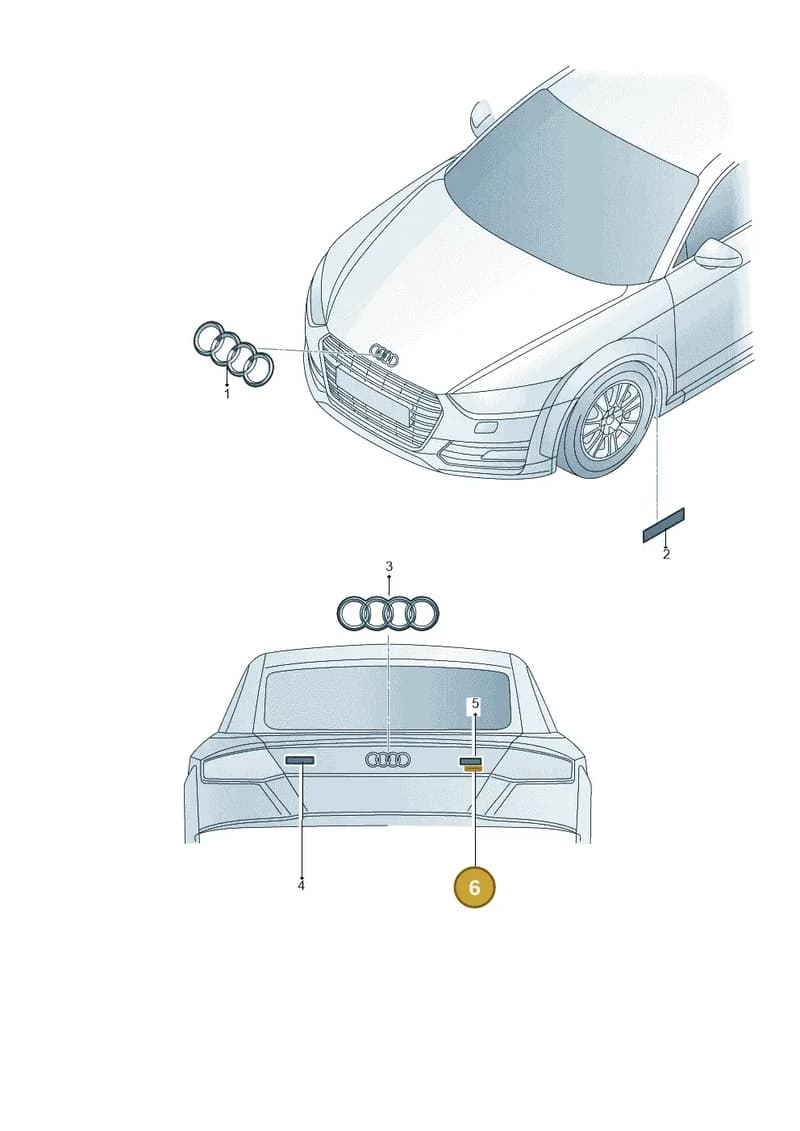 8W98537372ZZ — Audi TTS (2014-2023) diagram 850853600, position 6
