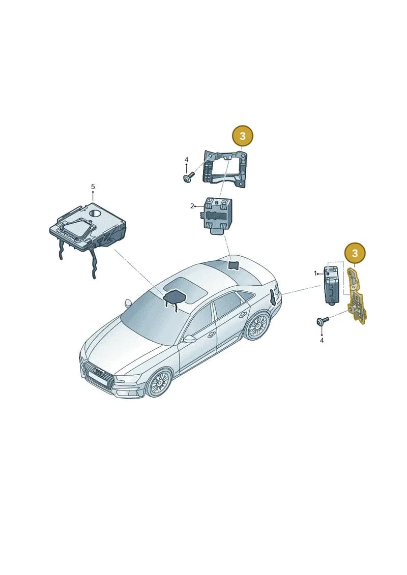 8W9907176 — Audi A4 (2015-2025) diagram 849907350, position 3