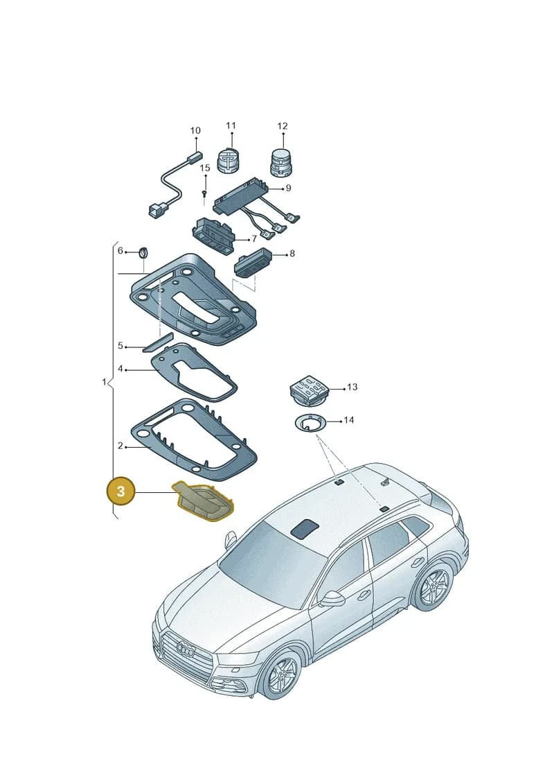 8W9947143ET1 — Audi Q5 qu. 2.0 (2018-) diagram 428947005, position 3
