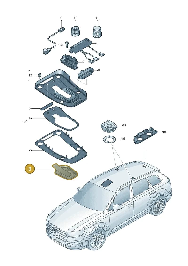 8W9947143ET1 — Audi Q7 (2015-2025) diagram 859947050, position 3