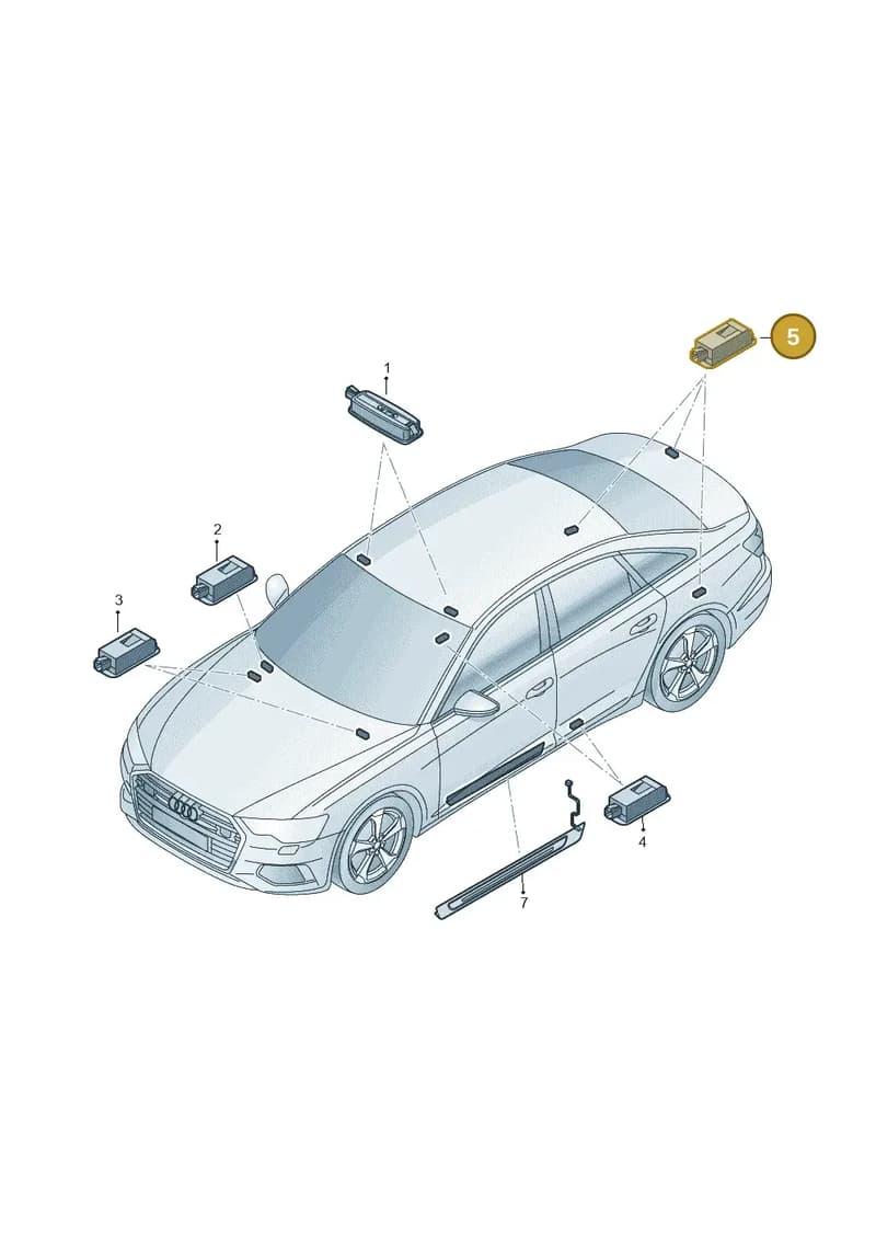 8W9947409 — Audi A6 (2018-2025) diagram 430947100, position 5