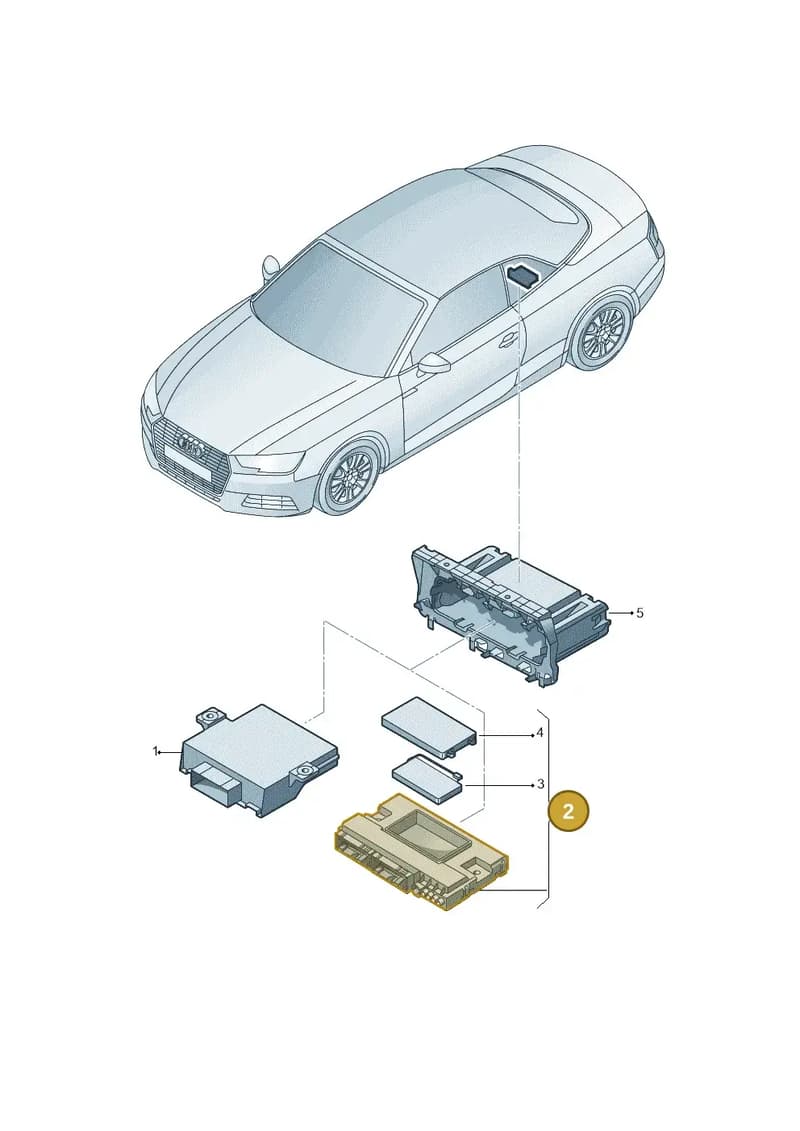 8WD907468F — Audi A5 Cabriolet (2016-2025) diagram 848907000, position 2