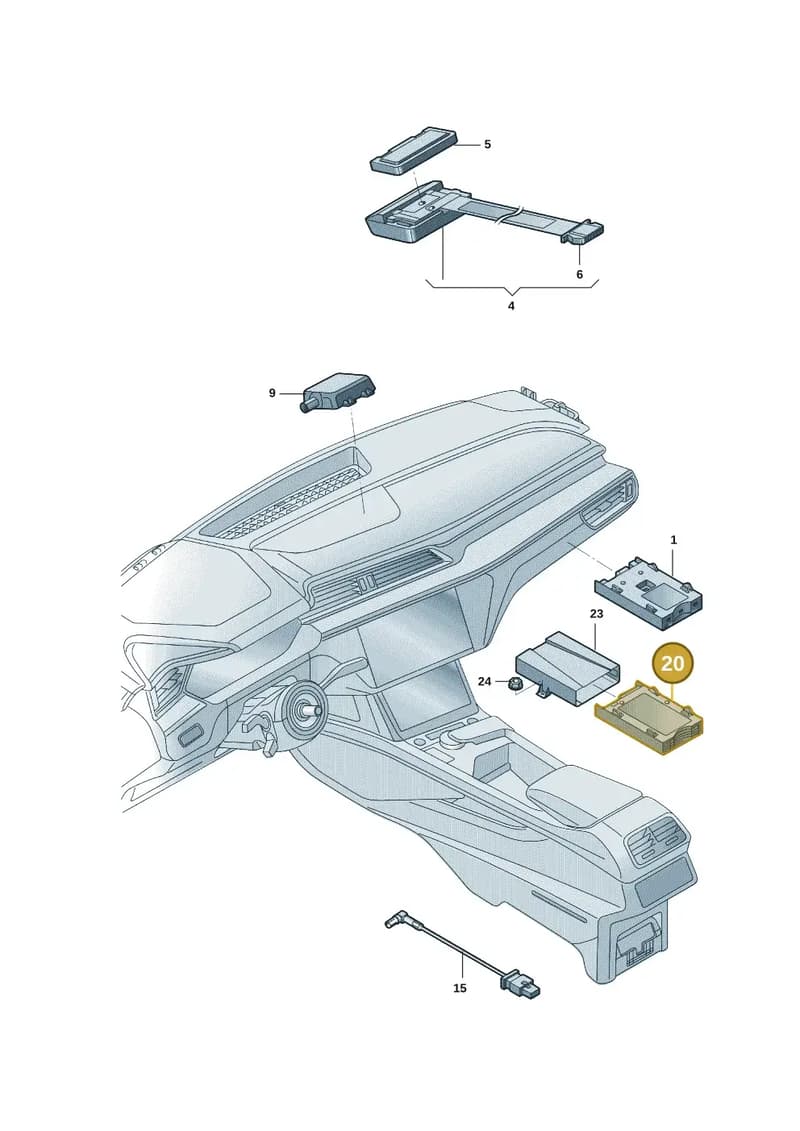 8WD919806A — Audi E-tron (2020-2023) diagram 4kc035570, position 20