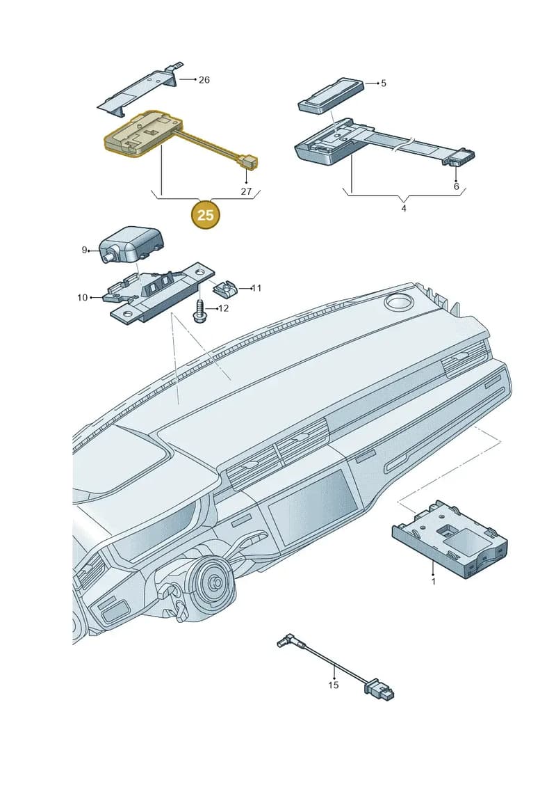 8WD919806A — Audi A8 (2017-2025) diagram 838035570, position 25