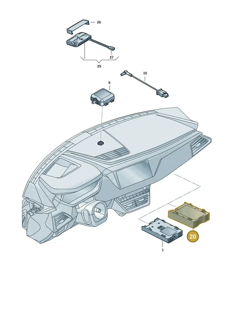 8WD919806C — Audi RS e-tron GT (2020-2025) diagram 4j1035570, position 20