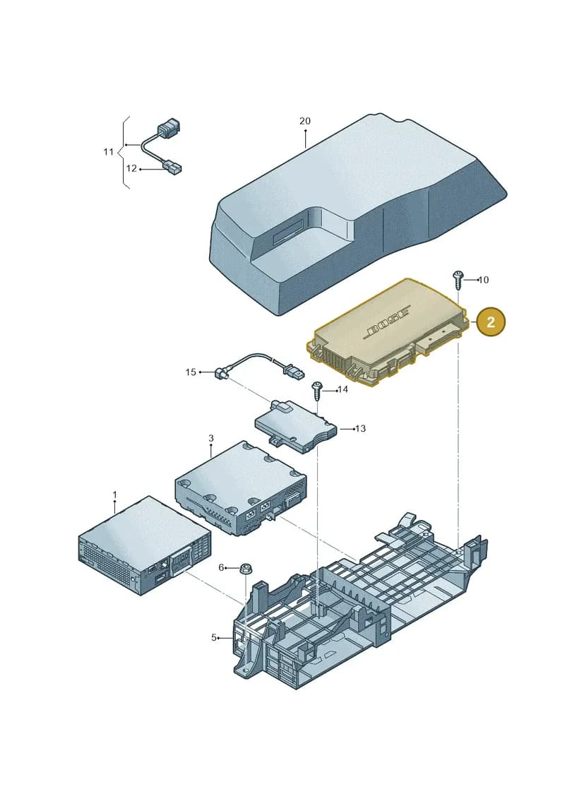 8X0035223D — Audi A1 Sportback (2010-2015) diagram 708035400, position 2