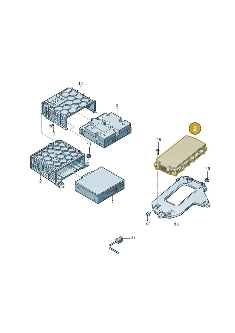 8X0035223D — Audi Q3 quattro 2.0 (2016-2019) diagram 895035041, position 2