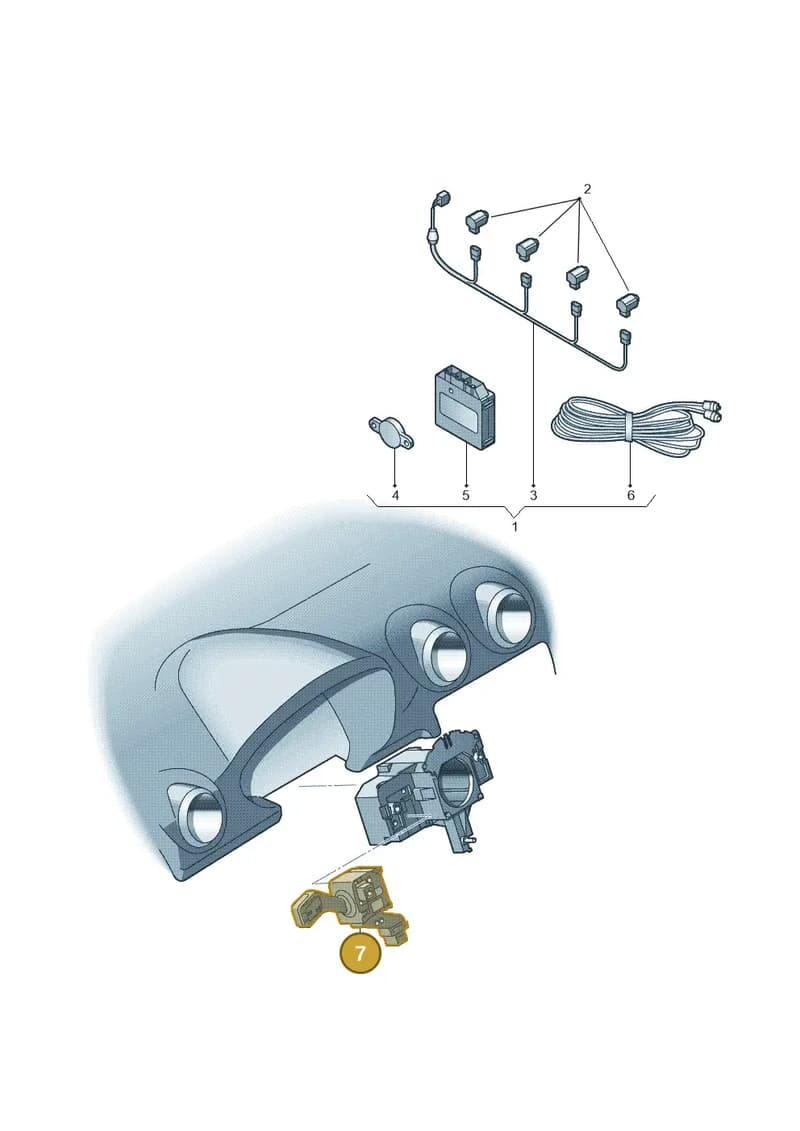 8X0054690 — Audi A1 Sportback (2010-2015) diagram 412051200, position 7