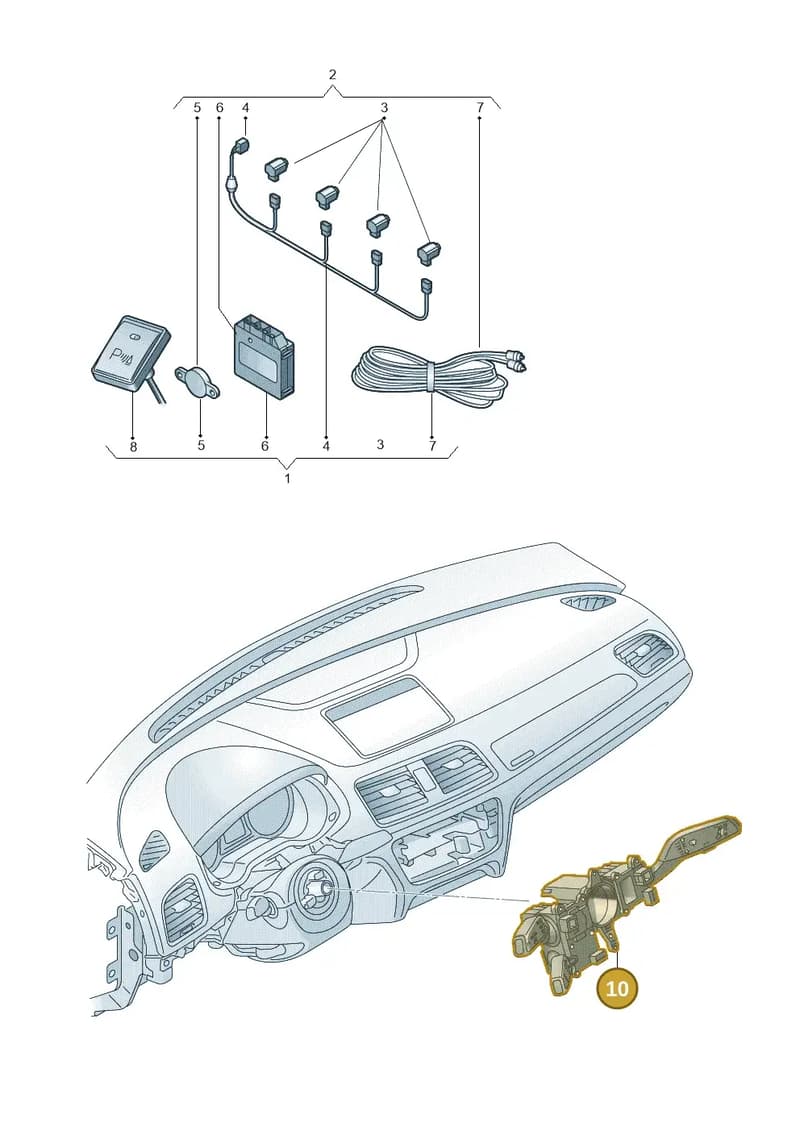 8X0054690 — Audi Q3 1.4 (2016-) diagram 855051200, position 10