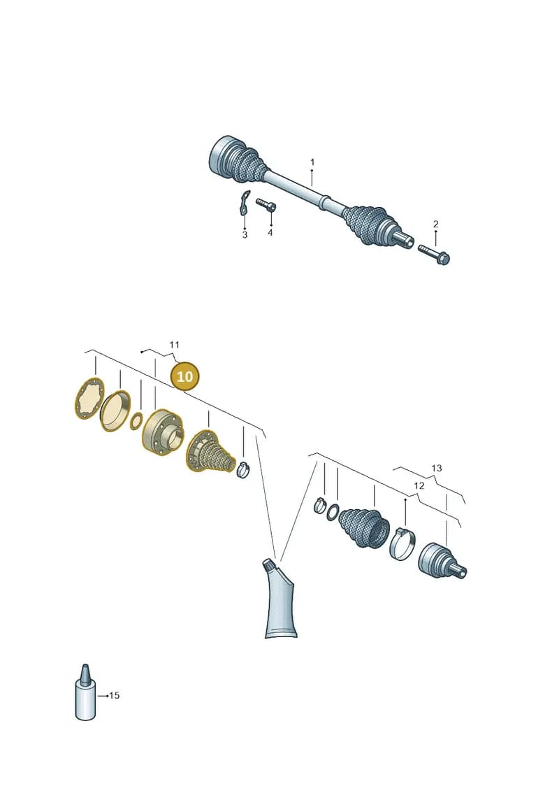 8X0598201 — Audi A1 Sportback (2014-2018) diagram 898501100, position 10