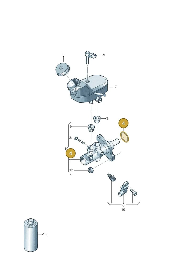 8X0611243 — Skoda Roomster (2010-2015) diagram 679611100, position 4