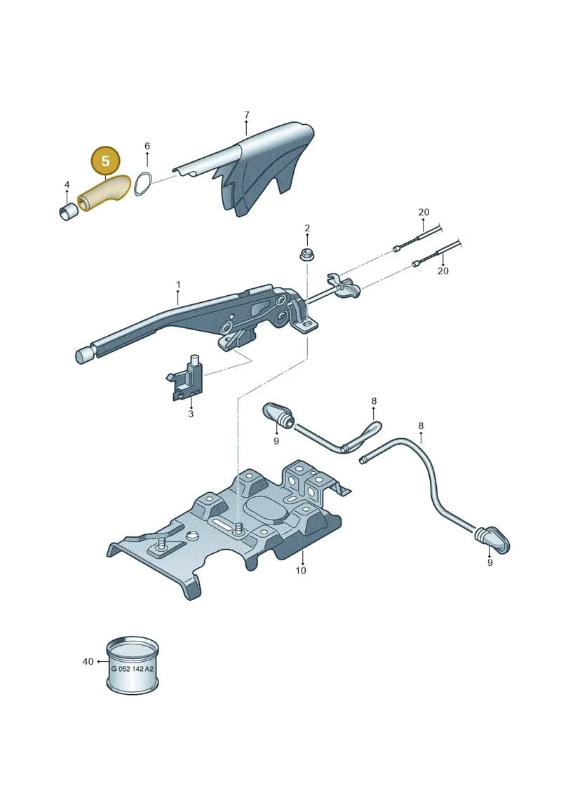 8X0711327C4PK — Audi A1 Sportback (2014-2018) diagram 708711500, position 5