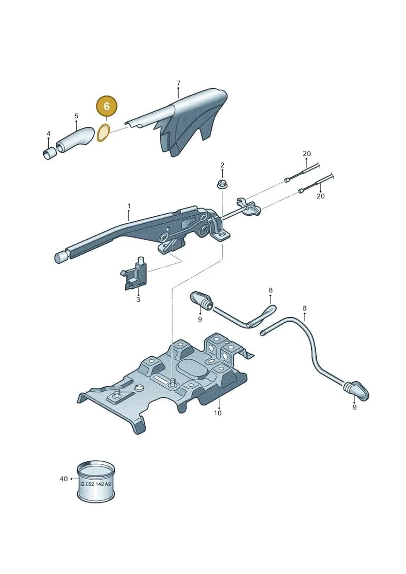 8X07113303Q7 — Audi A1 Sportback (2014-2018) diagram 708711500, position 6