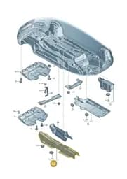 8X0825671G Audi Heat Shield for Tunnel