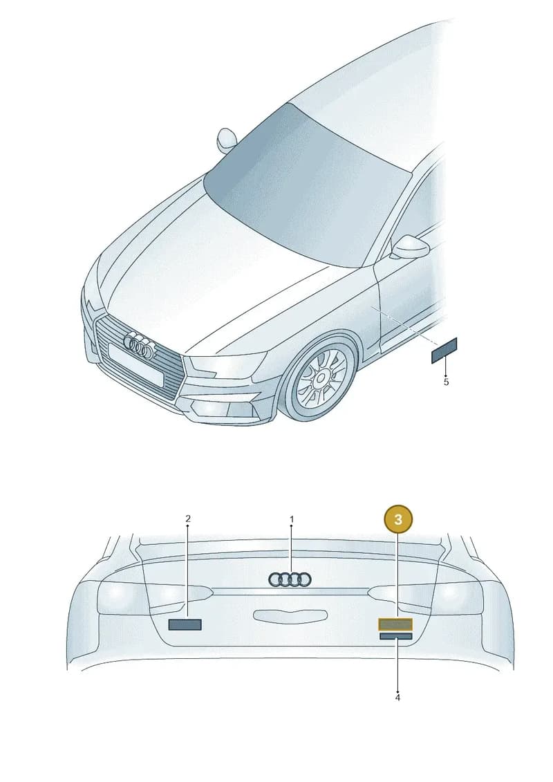 8X0853737A2ZZ — Audi A4 (2015-2025) diagram 849853700, position 3