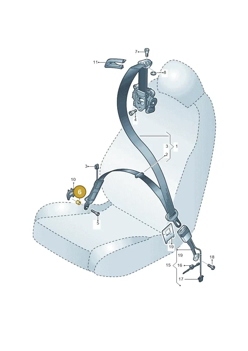 8X0857937A — Audi TTS (2014-2023) diagram 850857650, position 6