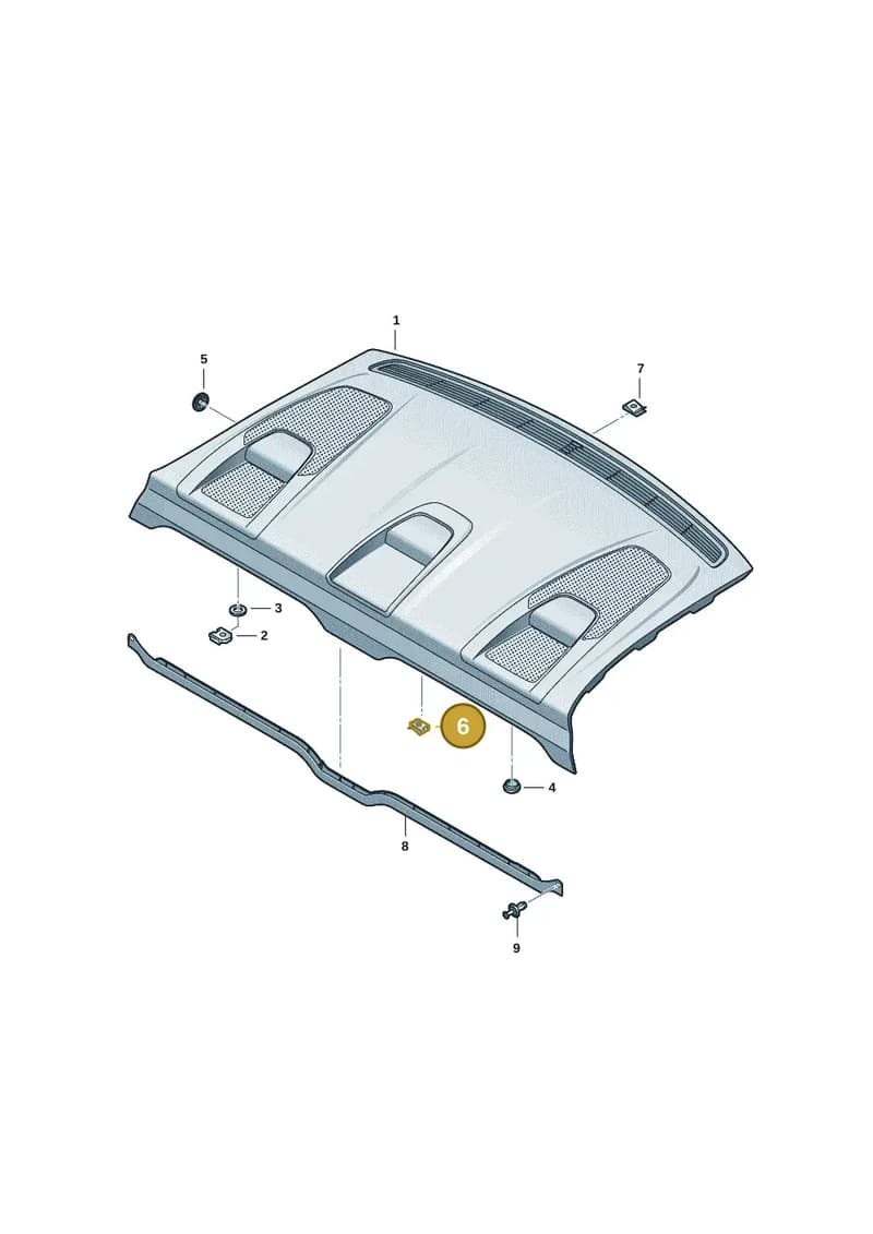 8X0867189 — Audi RS e-tron GT (2020-2025) diagram 4j1863600, position 6