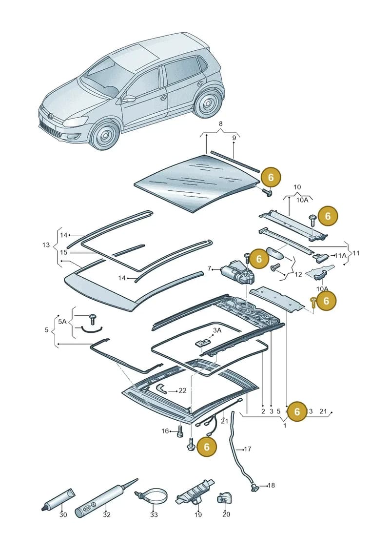 8X0898803C — SEAT Mii (2011-2019) diagram 672877000, position 6