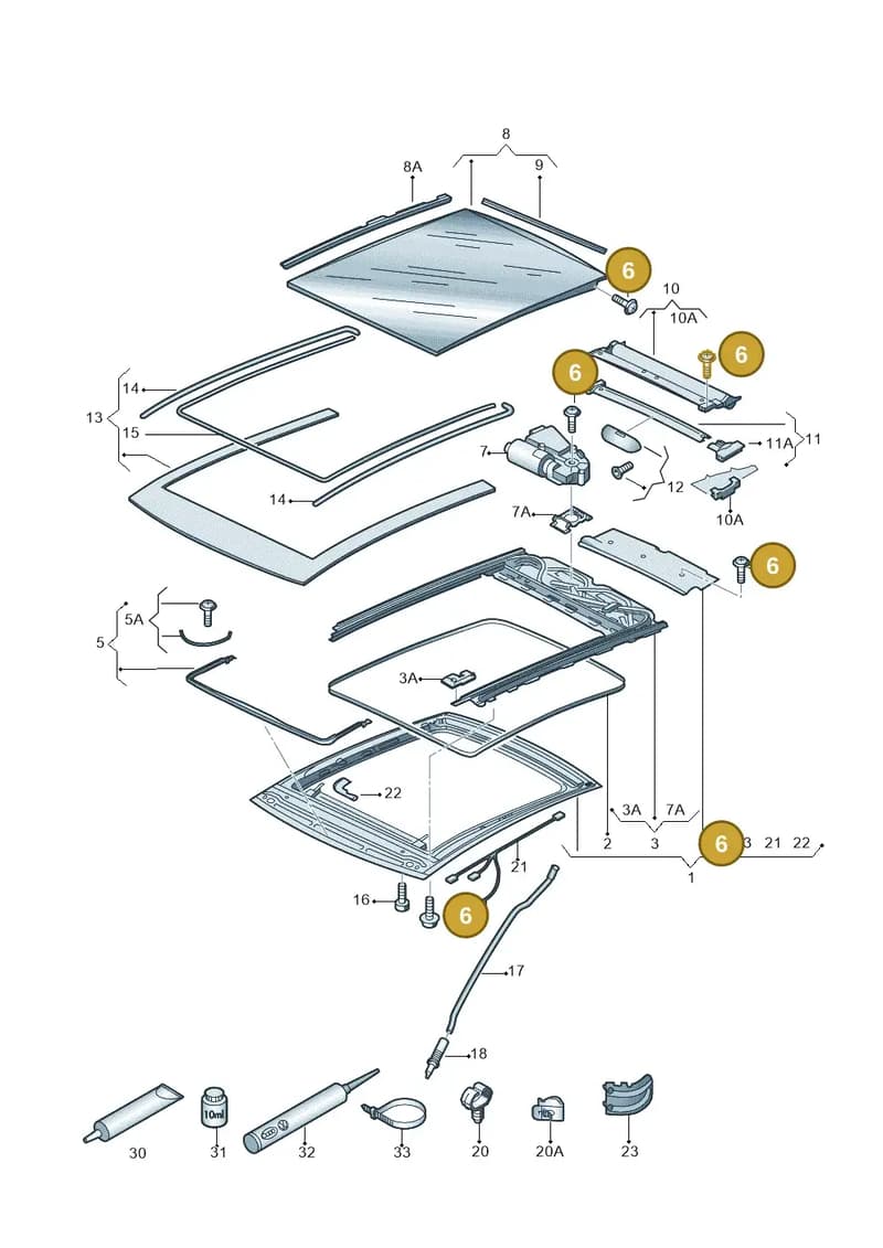 8X0898803C — Skoda Octavia (2017-2020) diagram 753877100, position 6
