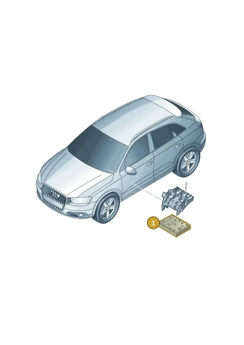 8X0907063AF — Audi Q3 1.4 (2016-) diagram 728907020, position 1