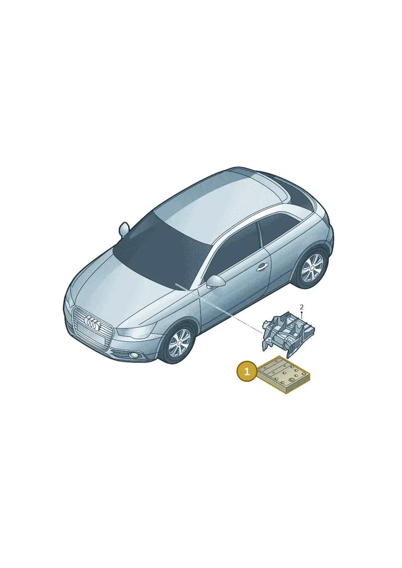 8X0907063R — Audi A1 Sportback (2010-2015) diagram 708907020, position 1