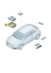 8X0907297 Audi Retainer for Control Unit