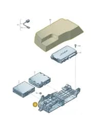 8X0907348A Audi Mounting for Electric Control Units