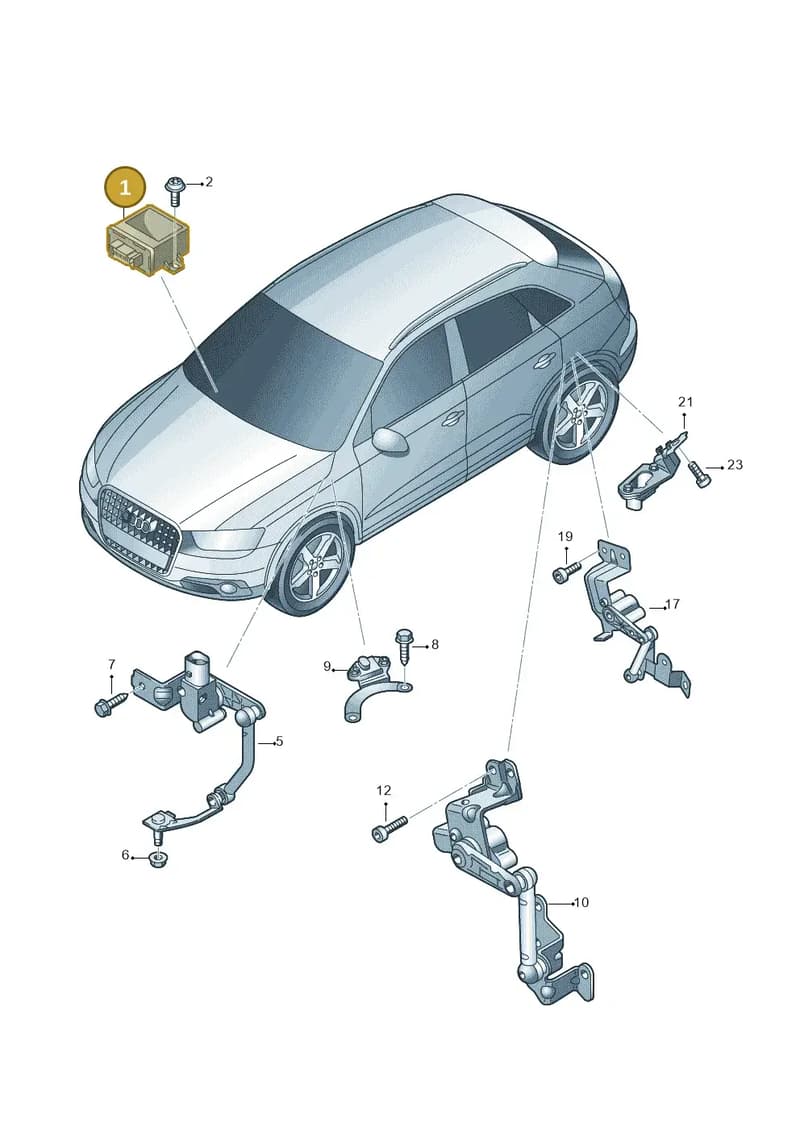 8X0907357E — Audi Q3 1.4 (2016-) diagram 728941250, position 1