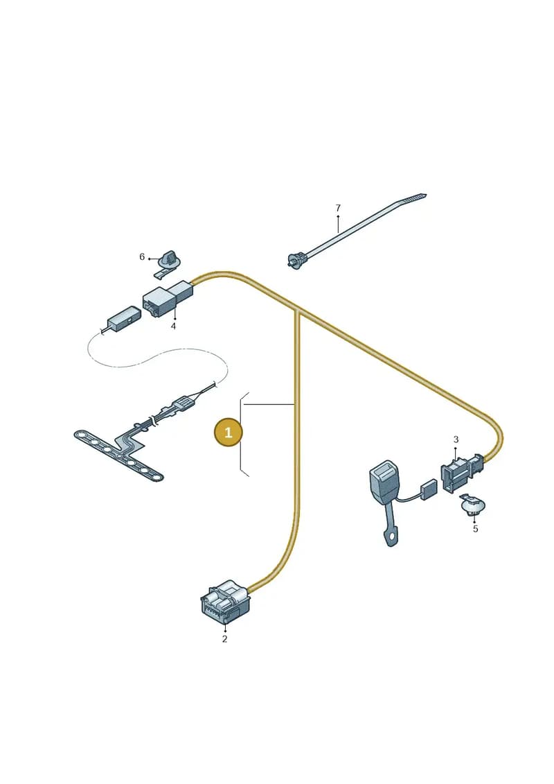 8X0971365A — Audi A1 Sportback (2014-2018) diagram 728972200, position 1