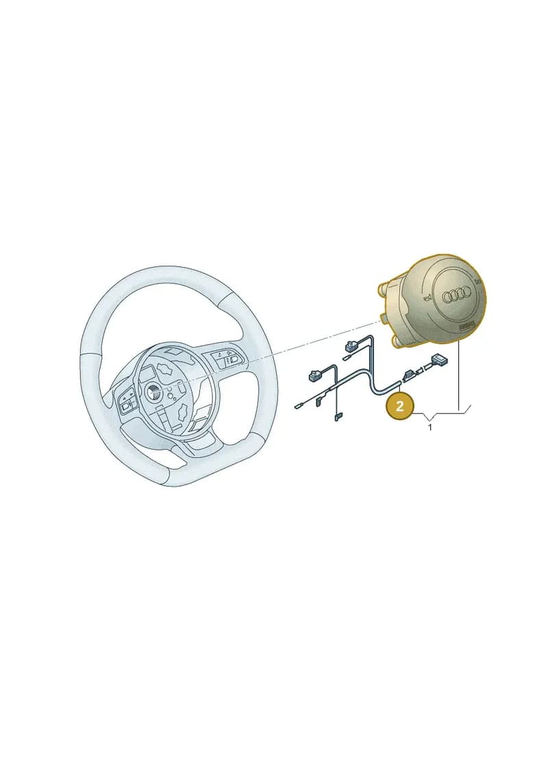 8X0971589B — Audi A1 Sportback (2014-2018) diagram 758880000, position 2