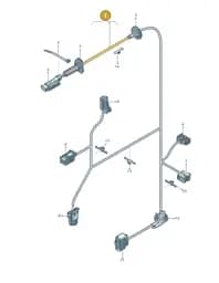 8X0971687C Audi Wiring Set for Door