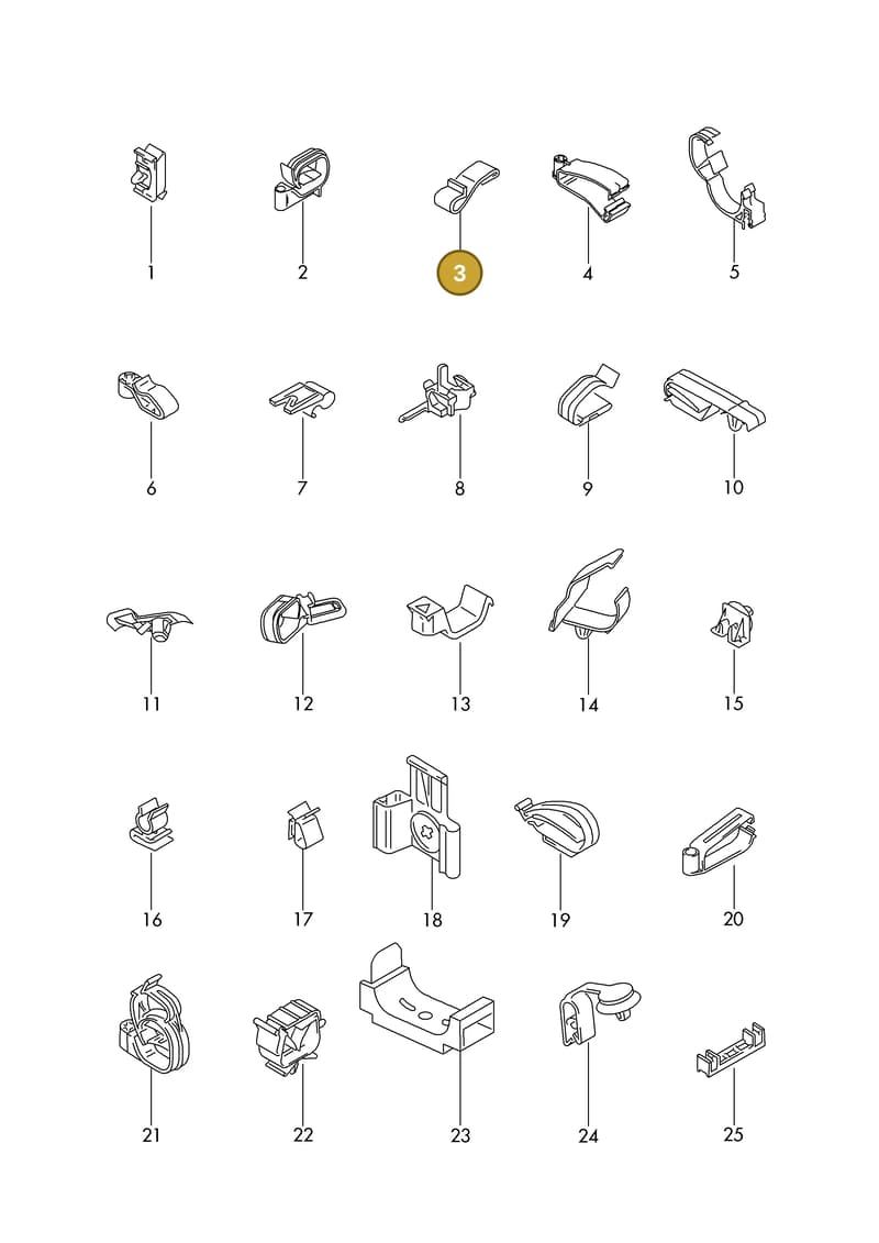 8X0971843 — Audi 1J0 platform diagram 198977150, position 3