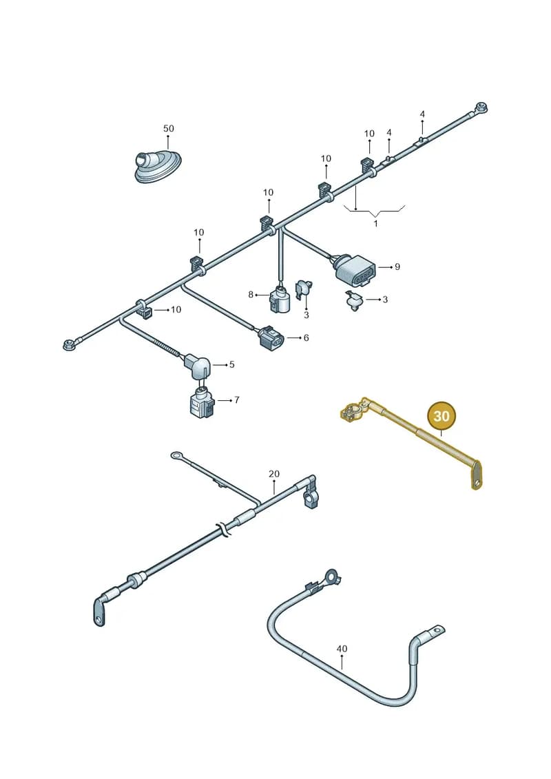 8X0972501 — SEAT Toledo (2015-2019) diagram 419971650, position 30