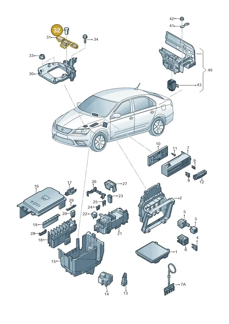 8X0972501A — SEAT Toledo (2015-2019) diagram 742937000, position 32