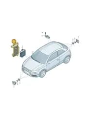8X2907535A Audi Retainer for Control Unit