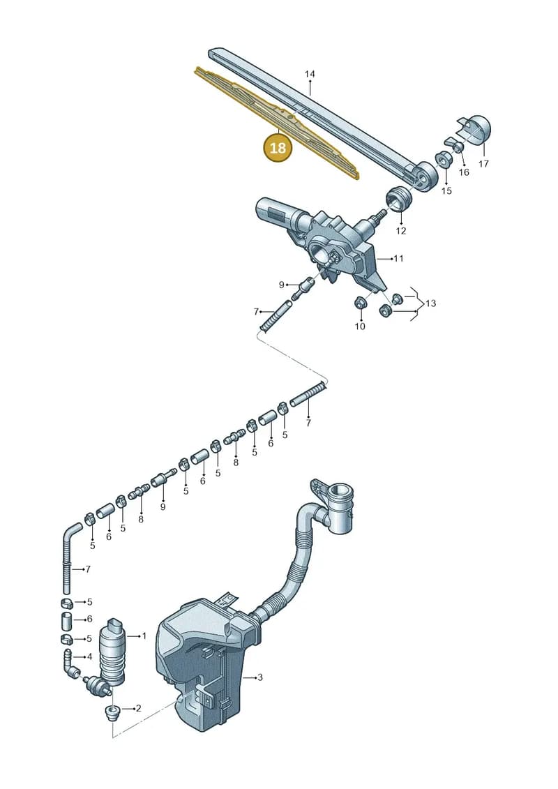 8X3955425 — Audi A1 Sportback (2010-2015) diagram 412955200, position 18