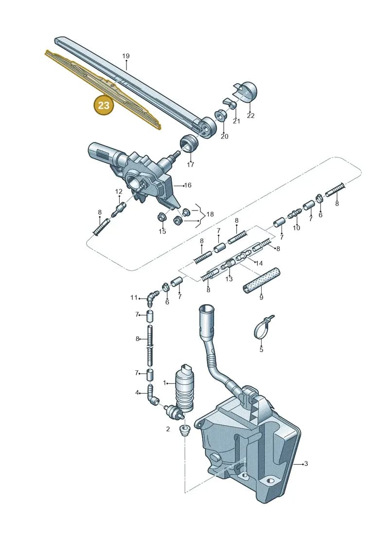 8X3955425 — Audi A1 Sportback (2014-2018) diagram 792955200, position 23