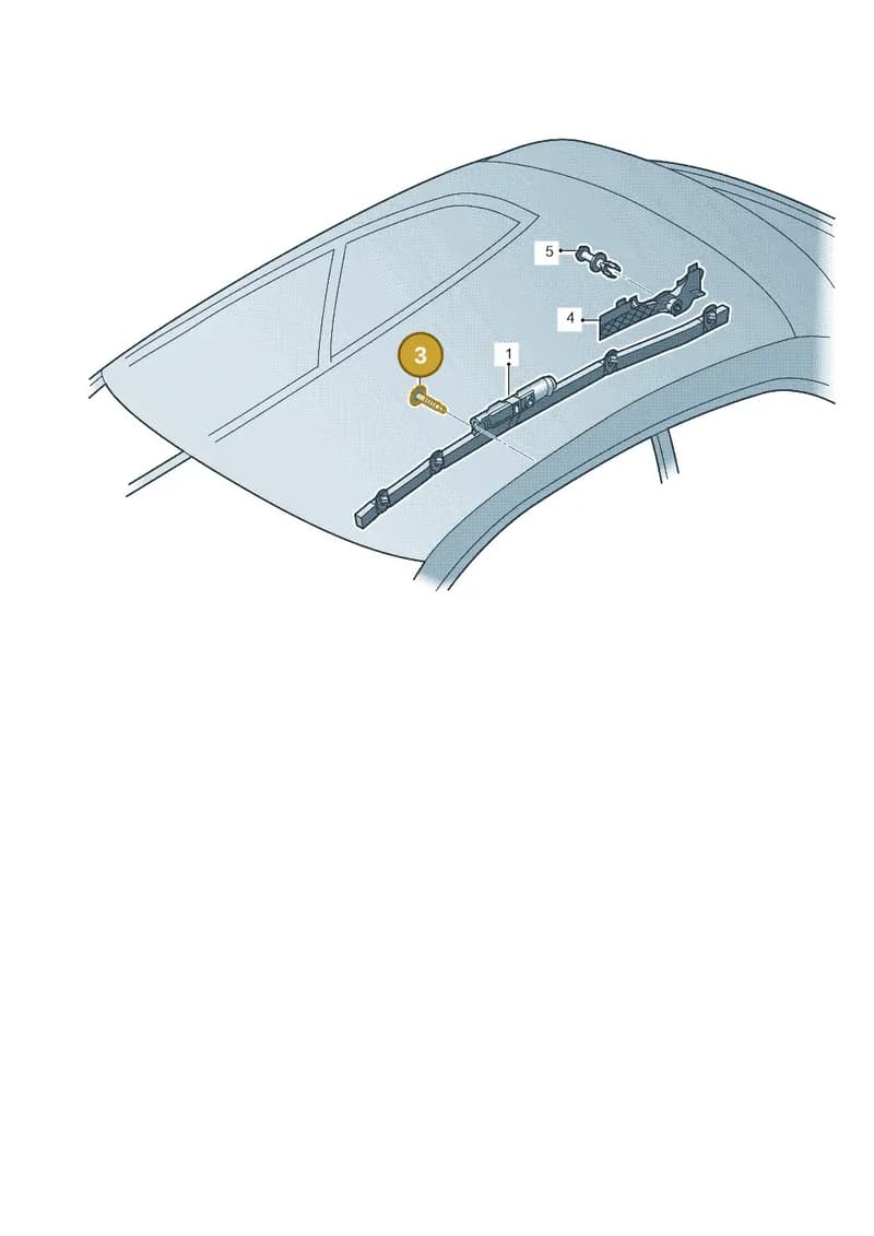 8X4880742C — Audi A1 Sportback (2014-2018) diagram 708880300, position 3