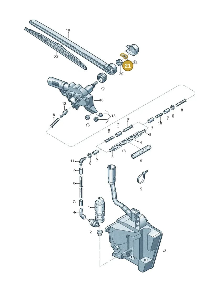 8X4955985 — Audi A1 Sportback (2014-2018) diagram 792955200, position 21