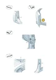 8XA010502H Audi Data Plate for Tyre Pressure