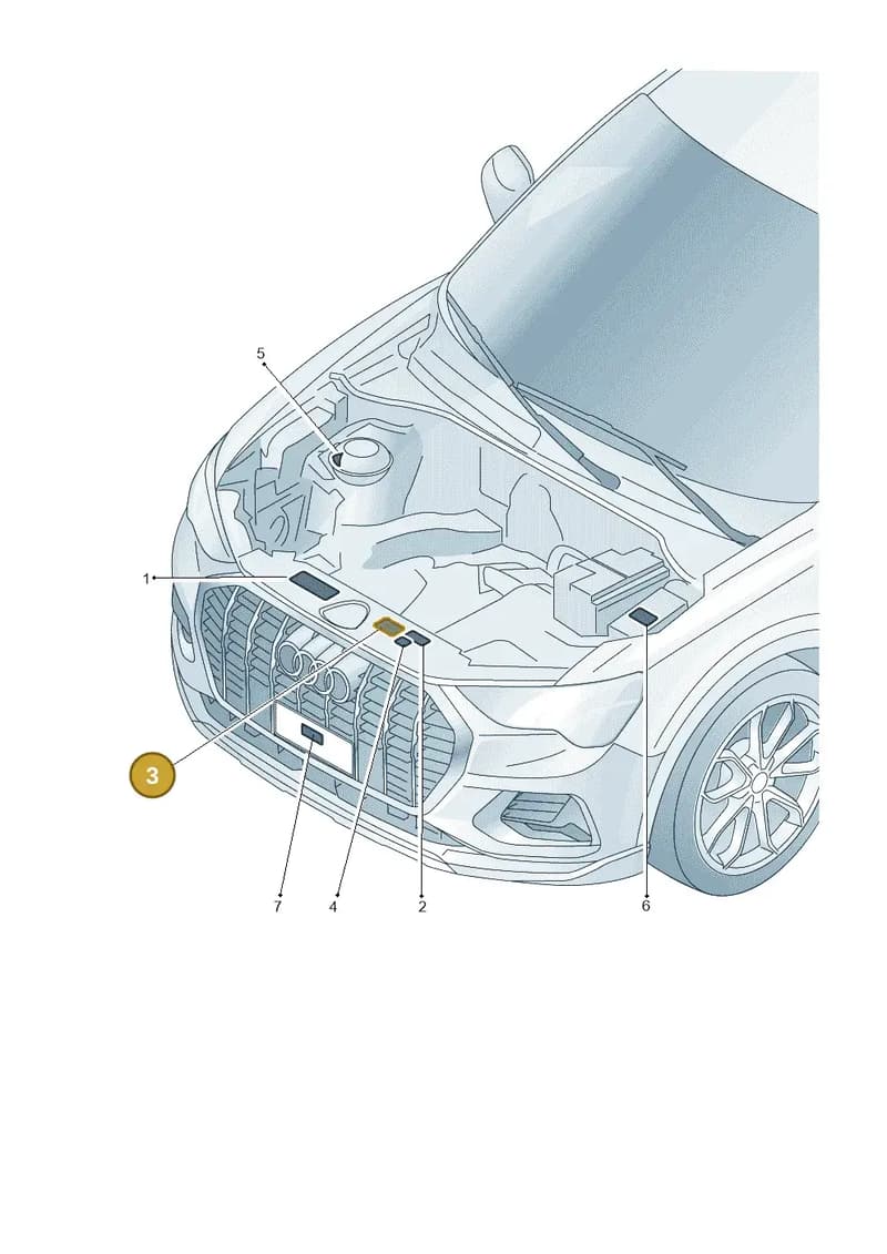 8XA010515Q — Audi Q3 (2018-2025) diagram 597010150, position 3