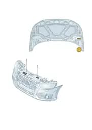 8XA010515 Audi Sticker for Air Conditioner