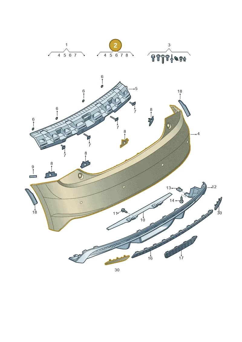 8XA807067EGRU — Audi A1 Sportback (2014-2018) diagram 792807800, position 2
