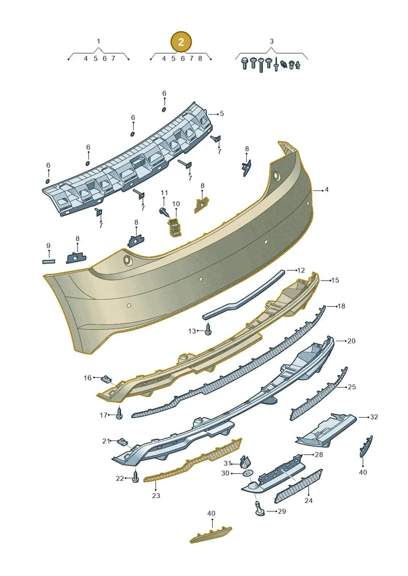 8XA807067EGRU — Audi A1 Sportback (2014-2018) diagram 792807700, position 2
