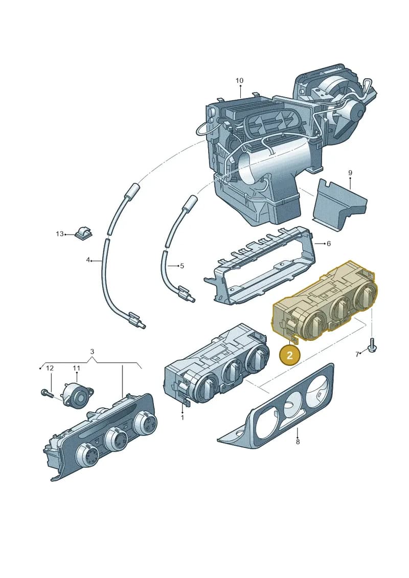 8XA820045 — Audi A1 Sportback (2014-2018) diagram 708819400, position 2