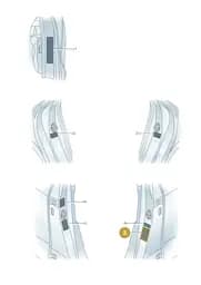 8Y0010502BL Audi Data Plate for Tyre Pressure