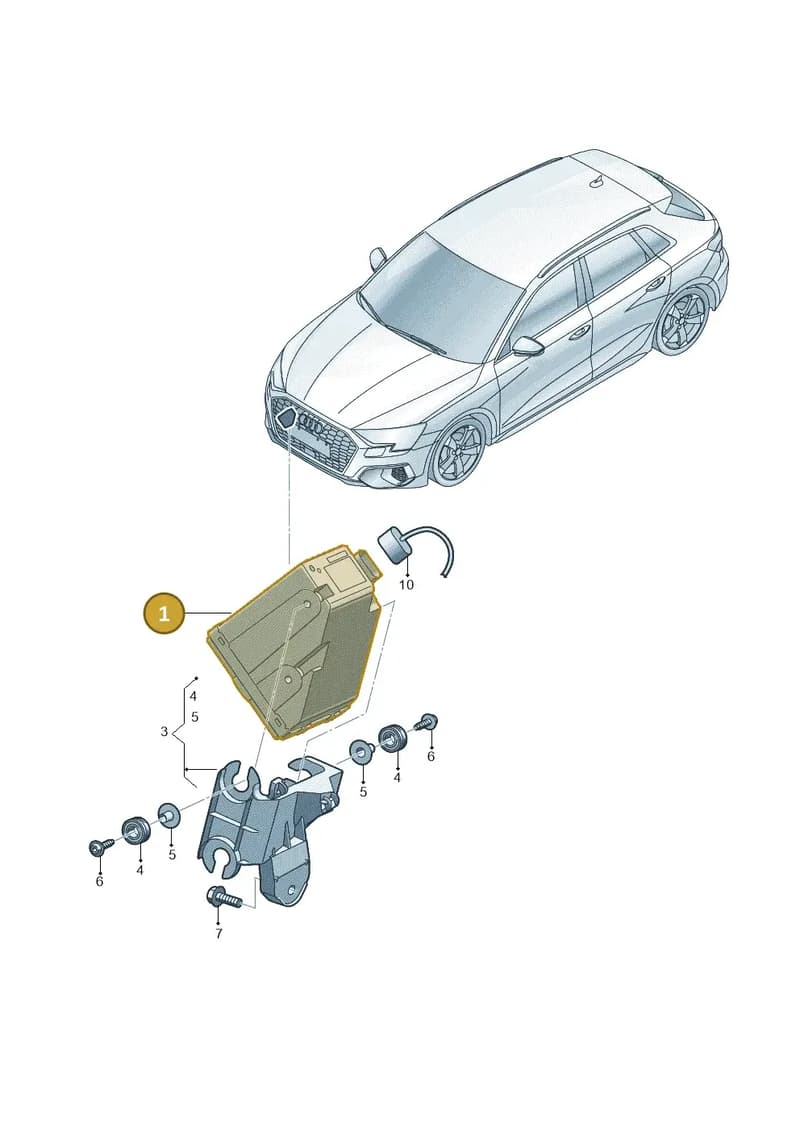 8Y0035335 — Audi A3 Sportback (2019-2025) diagram 596035260, position 1