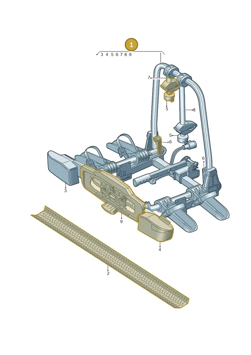 8Y0071105 — Audi Q6 e-tron (2023-2025) diagram 596071060, position 1
