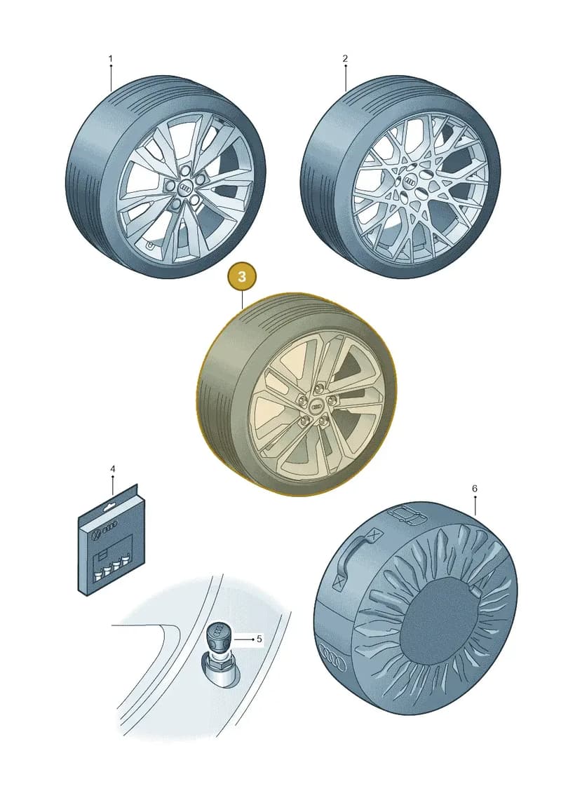 8Y00731678Z8 — Audi A3 Sportback (2019-2025) diagram 596073020, position 3