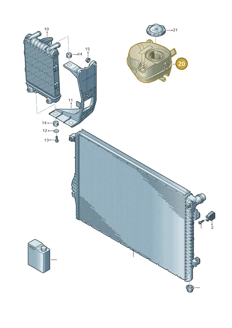 8Y0121673D — Audi A3 Sportback (2019-2025) diagram 596121061, position 20